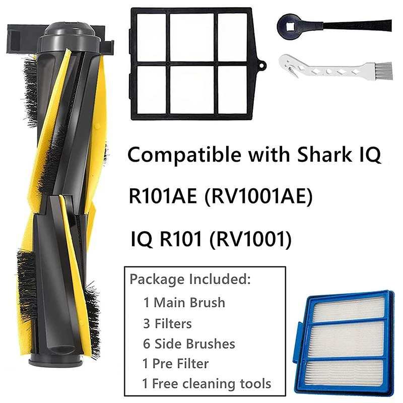 ชุดอะไหล่เครื่องดูดฝุ่นหุ่นยนต์ฉลาม RV1001AE R101AE IQ R101 (RV1001) 12แพ็ค