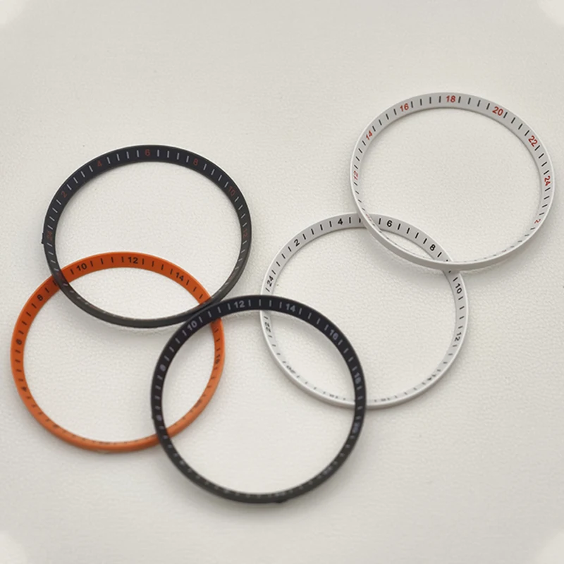 Mod 30.5mm Watch Chapter Rings Fits For SKX007 SKX009 SRPD Case Plastics Inner Rings NH35 NH36 Movement Men's Watch Refit Parts