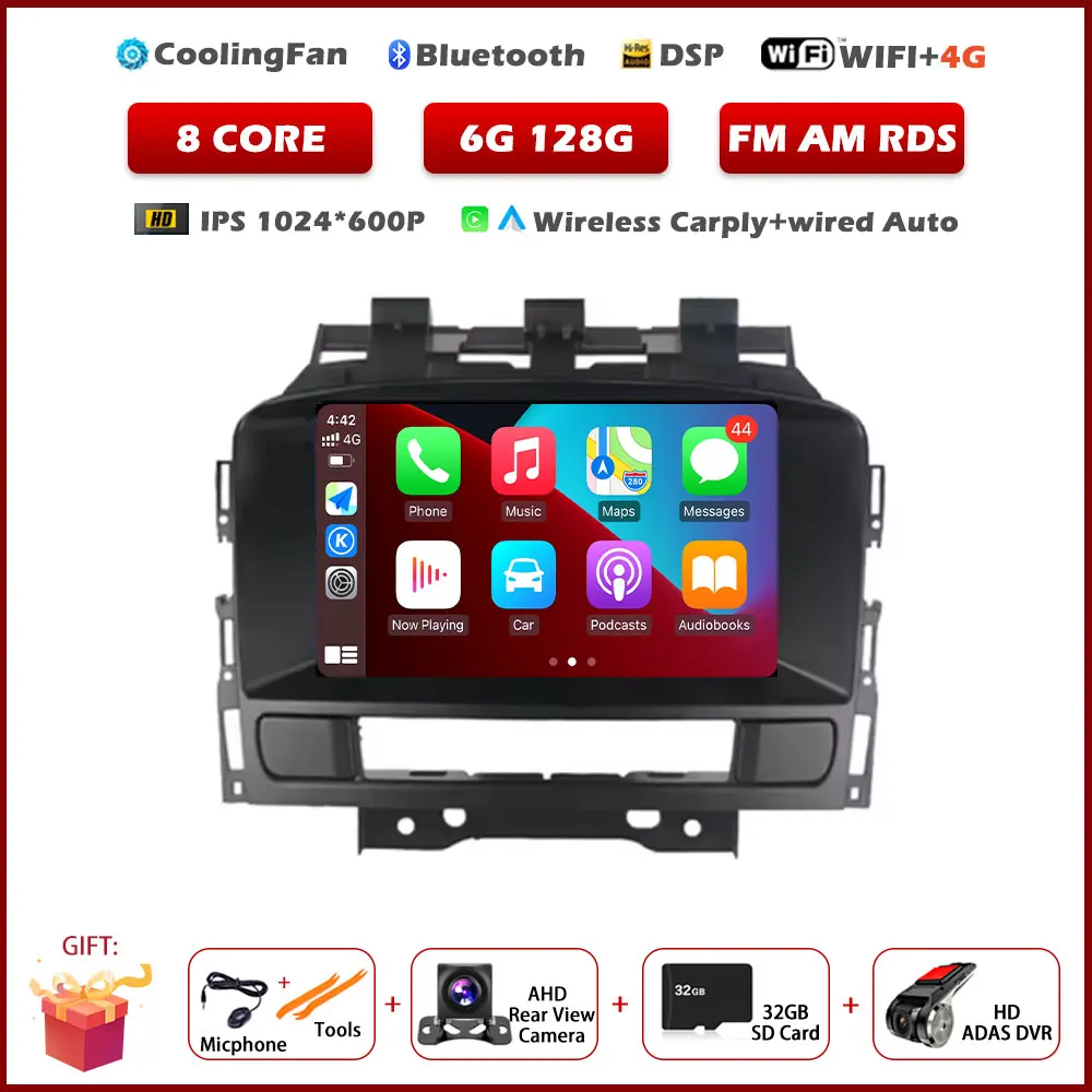Radio Carplay Voor Opel Astra J 2011-2014 Buick Excelle GT XT Auto Multimedia Speler Intelligent Systeem Android Auto navigatie