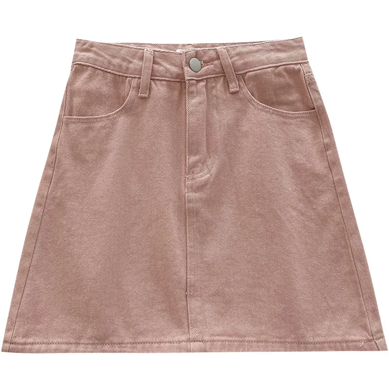 

Faionable High Waist A-Line Skirt for Women Color Versatile Design Spring Summer New Arrival Korean Sle Commute