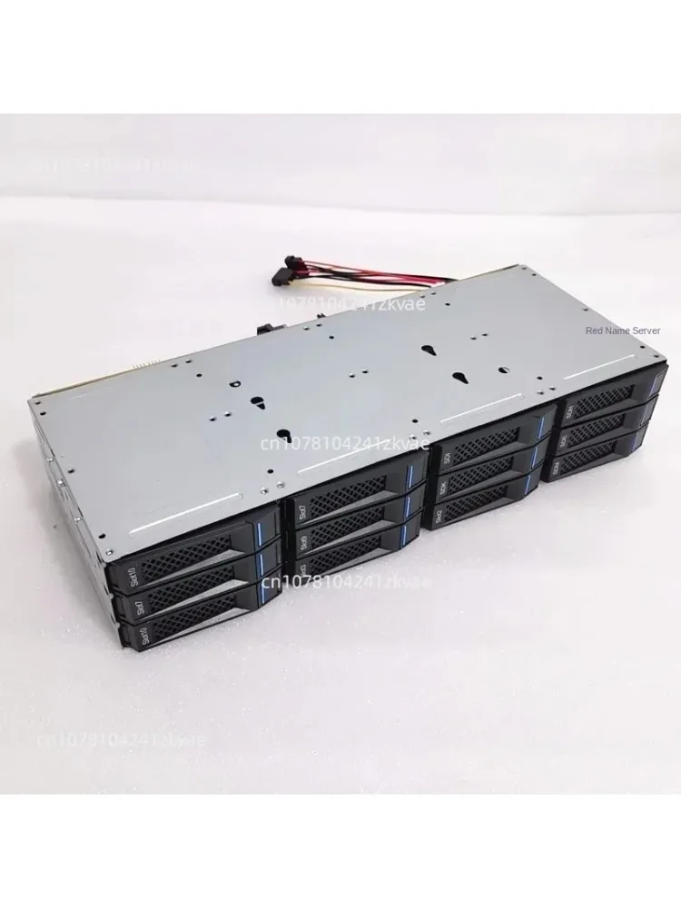 12-Disk 3.5-inch hard disk cage hot-swappable 8087 interface D-type 4ping power supply SAS/SATA storage