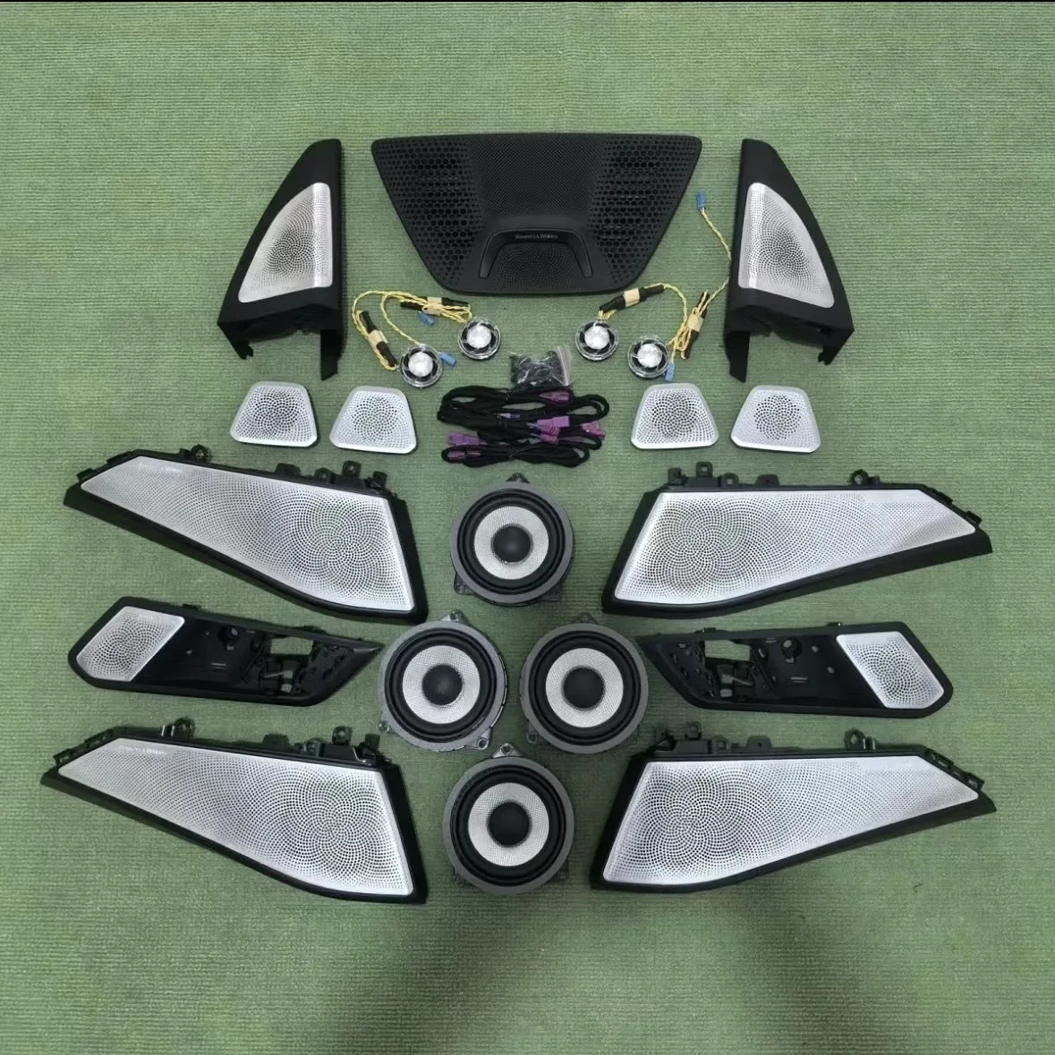 Whole Set LED Speaker Cover for BMW X5 X7 G05 G07 Series — Midrange Tweeter with Lossless Sound Quality HiFi Stereo Speaker