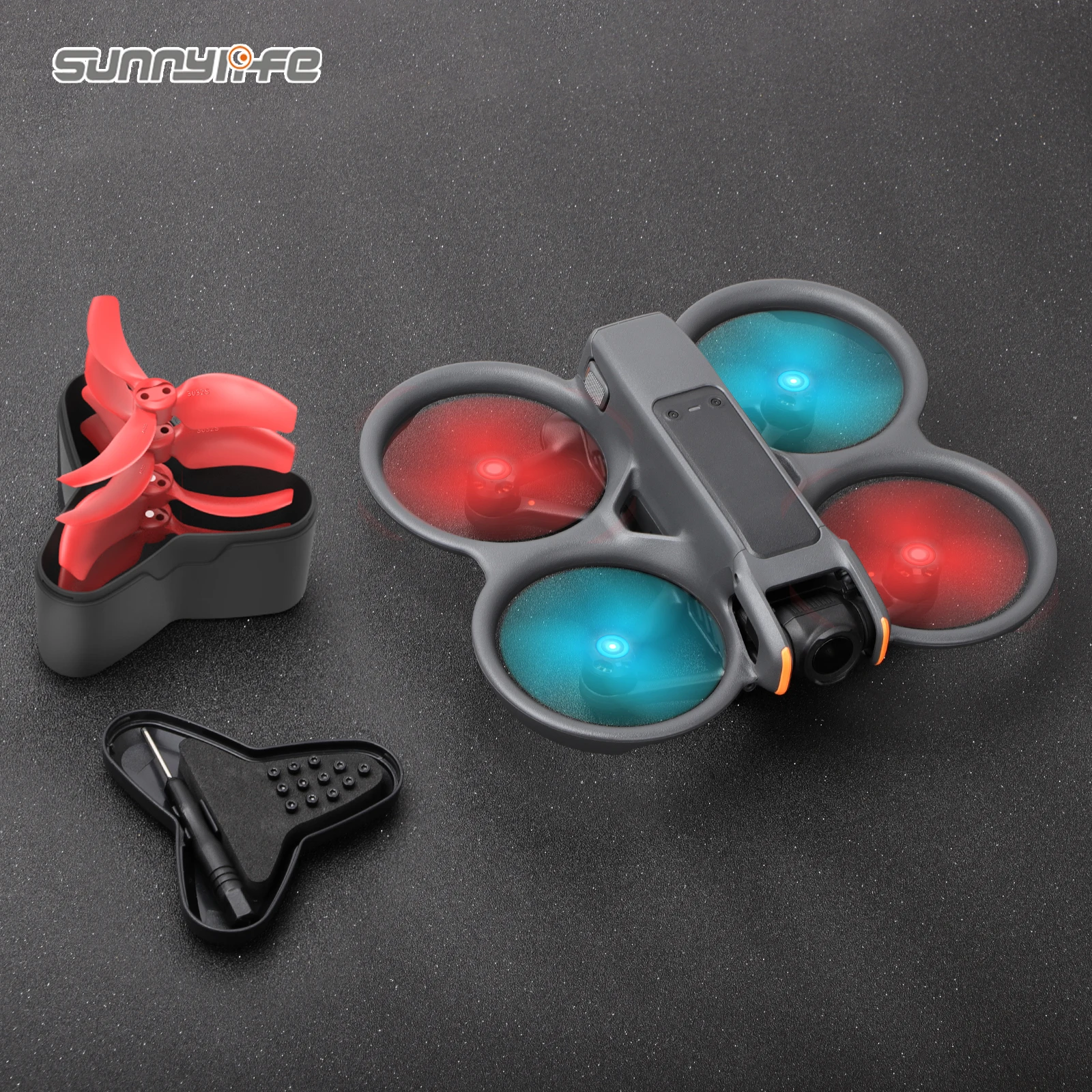 Sunnylife for DJI AVATA 2 Propeller replaceable blade colorful wing storage box lightweight drone wing accessoriesfor DJI AVATA2