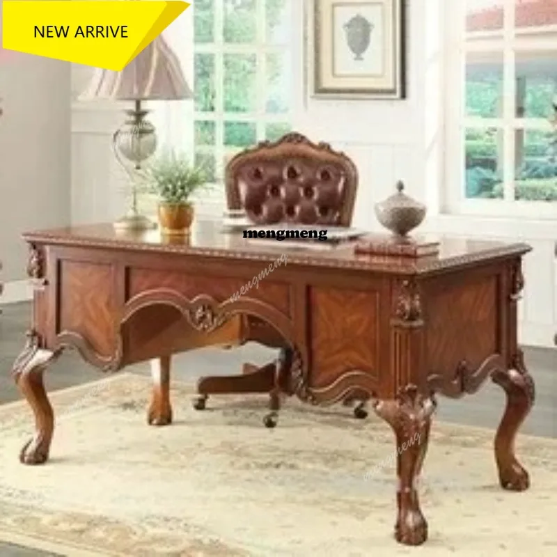 

M138 Solid wood vintage office computer desk assemble for office furniture