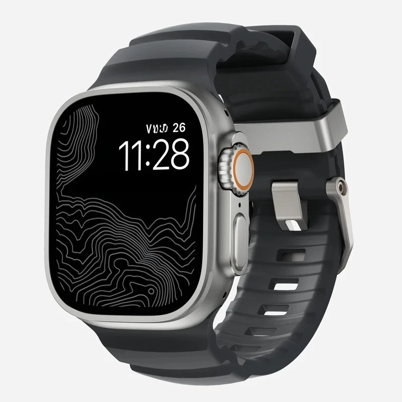 الرياضة الفرقة ل أبل الترا 2 10 9 8 7 6 SE 5 سيليكون التيتانيوم تنفس سوار حزام ل iWatch 42 مللي متر 44 45 مللي متر 46 مللي متر 49 مللي متر
