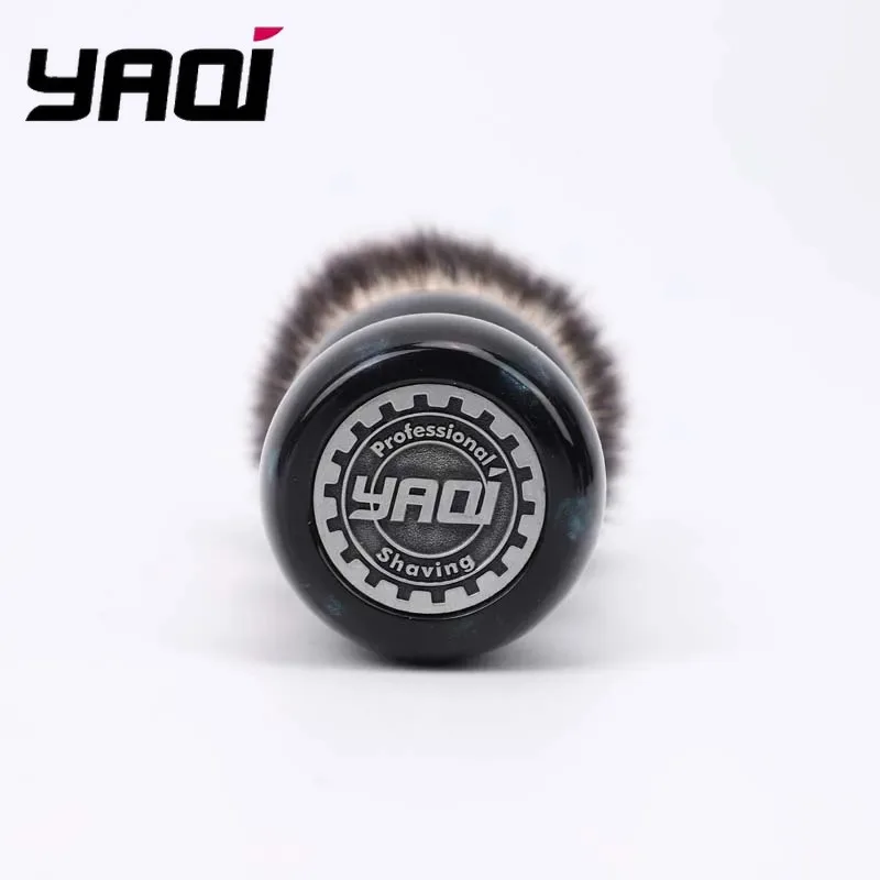 YAQI Night Emerald 26mm Synthetic Hair Resin Handle Men Wet Shaving Brush