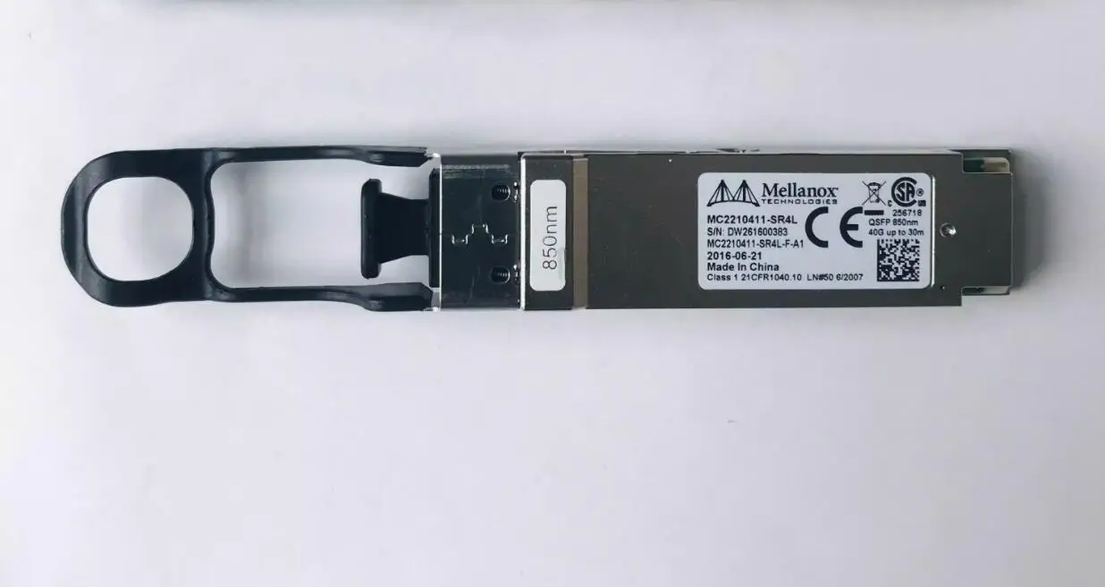 Mellanox Transceptor Compatível, 40Gbps, SR4 QSFP +, 850nm, 150m, MC2210411-SR4L