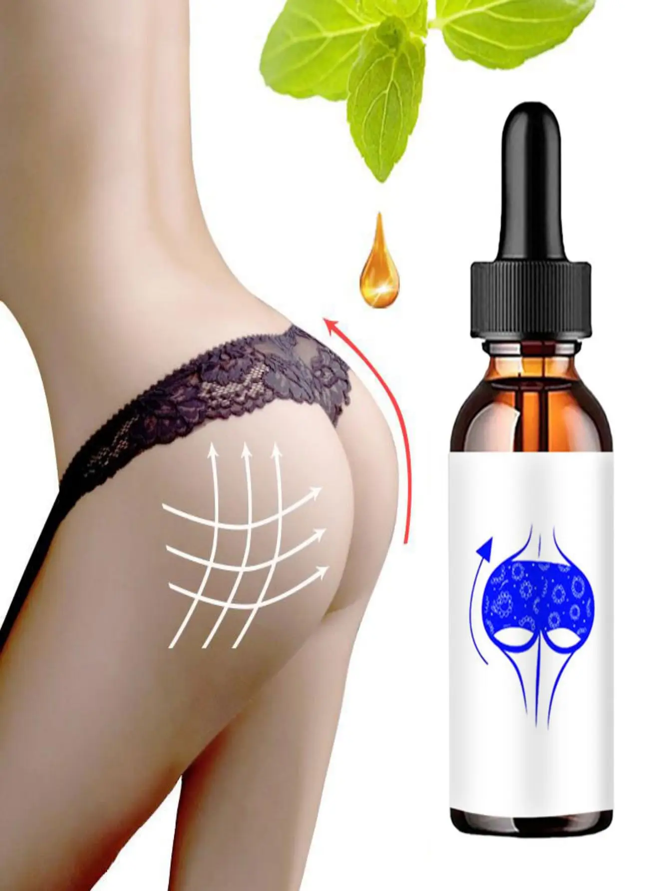 Rich Bum Buttocks Essential Oils Effective Hip Lift Up Butt Lift Bigger Buttock Cream Enlargement Body Care Oil Firming Skin