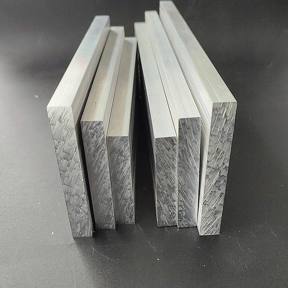 Barre plate en alliage d'aluminium 6061, épaisseur 10mm, largeur 55mm 65mm 75mm 85mm 95mm, longueur 100mm 150mm 200mm 300mm