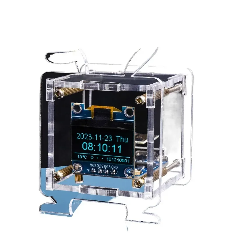 

ESP8266 Mini Weather Forecast Clock Kit Wifi Internet Clock Temperature and Humidity Electronic DIY Welding Exercise