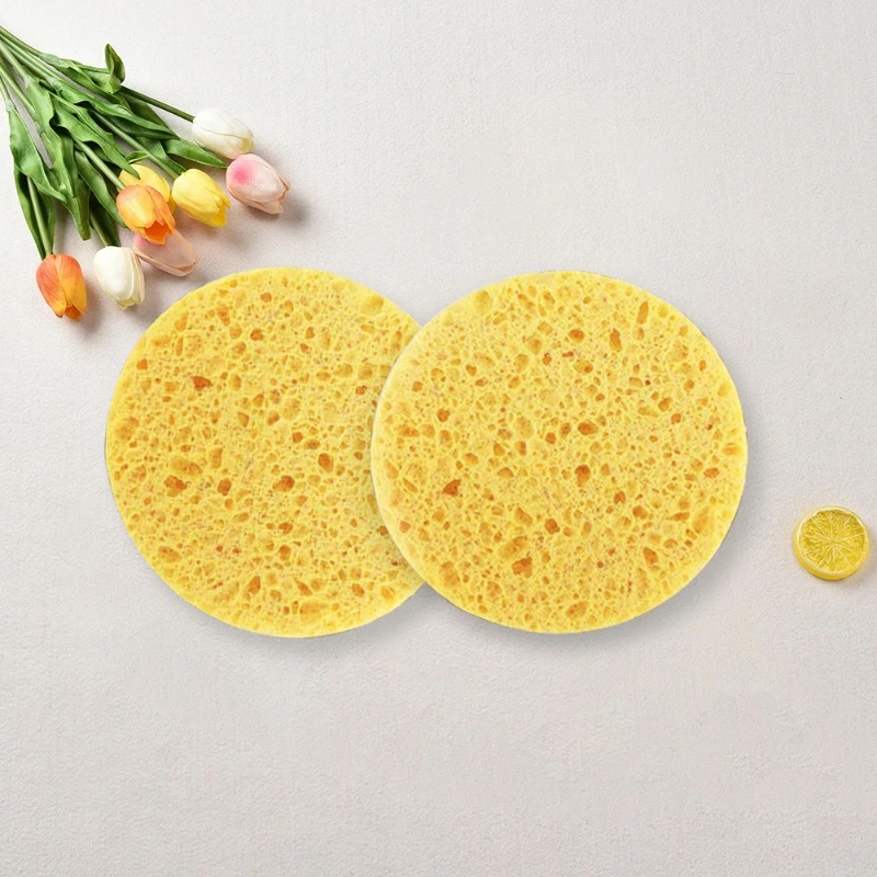 50 قطعة من إسفنجات الوجه على شكل قلب، إسفنجة مضغوطة للوجه، إسفنجة تنظيف الوجه الطبيعية، تنظيف قابل لإعادة الاستخدام والتقشير