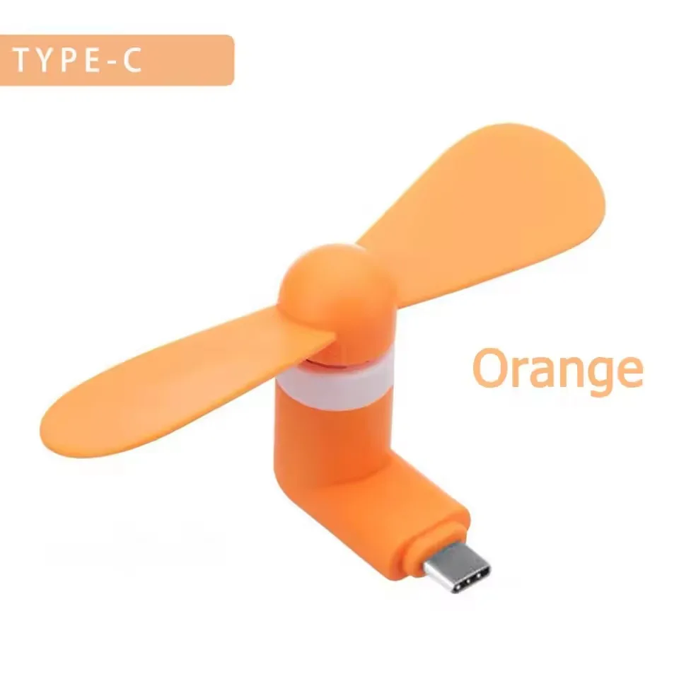 1 PCS Tipo C Mini Ventilador de Telefone Portátil MicroFan Celular para iPhone 15 iPad Samsung Galaxy Celulares USB-C Porta Gadget Ventiladores