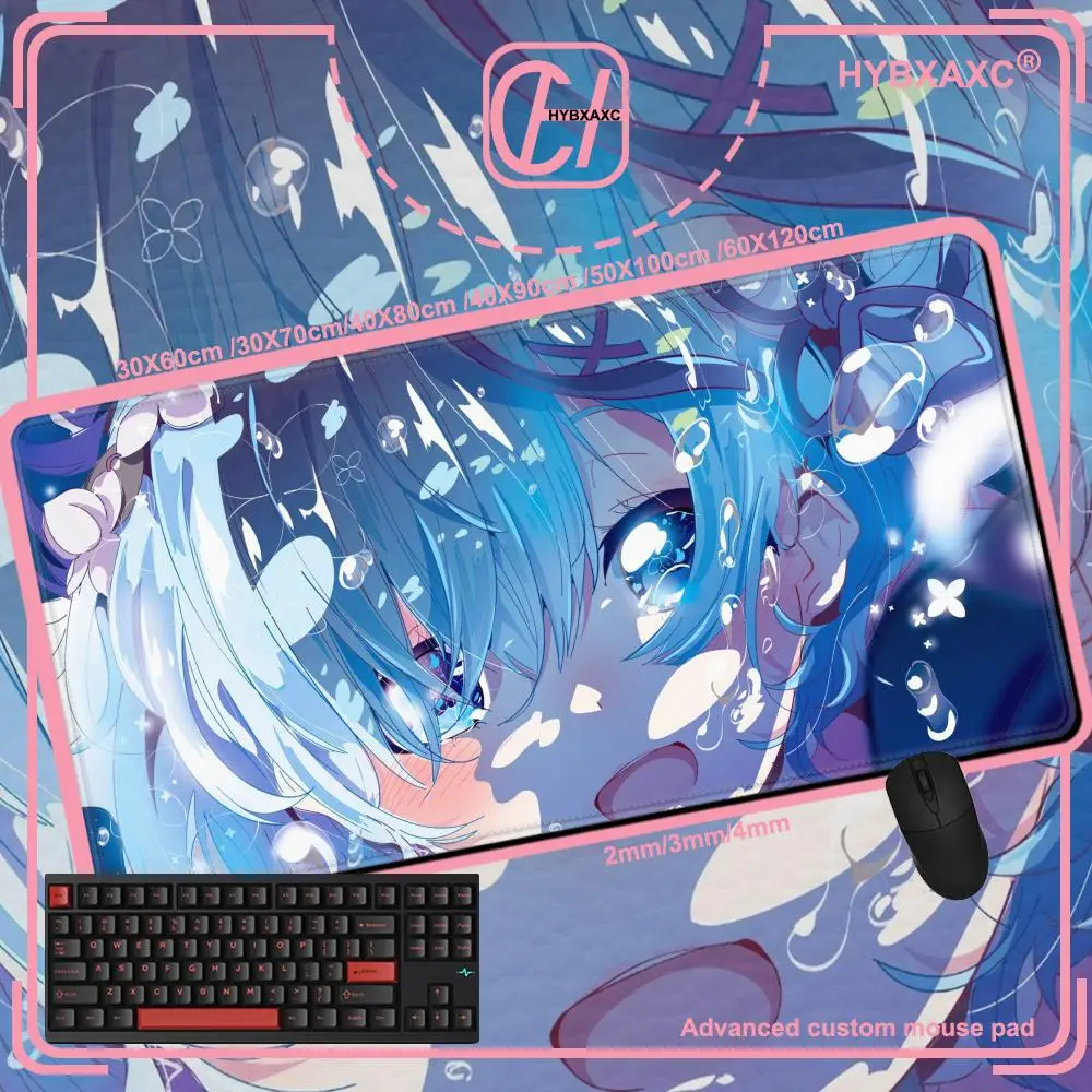 

Anime Re Zero Rem Mousepad Anti-Slip Gaming Mouse Pad Gamer Desk Mat Keyboard Pad Decoration Mause Pad Office Desk Accessories