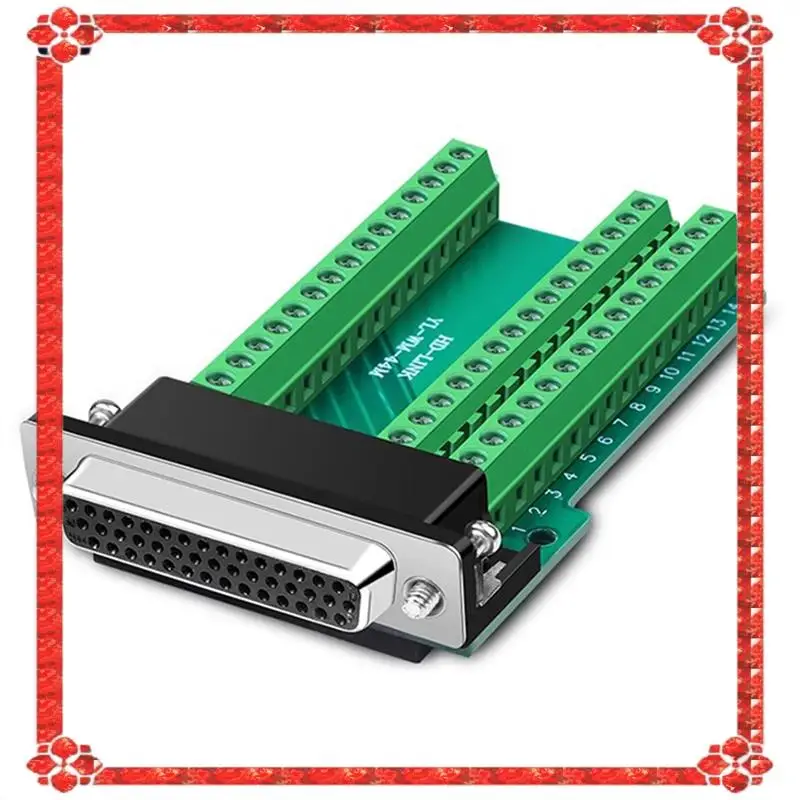 

24-часовая доставка HDB44 Беспаечный разъем 44-контактный D-SUB 44-контактный разъем с P-отверстием Адаптер клеммной платы