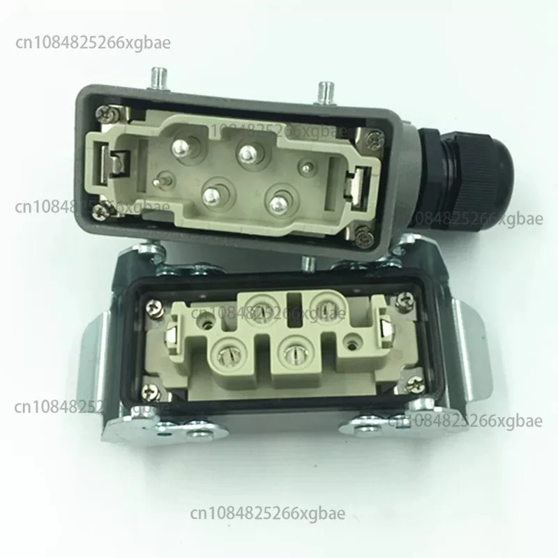 

Heavy Duty Connector 80A Rectangular Hot Runner Plug HK-004/2 Industrial High Current Socket 4 Pins 6 Pins 12 Pins