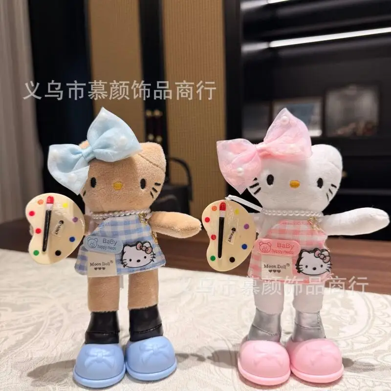 

Kawaiihello Kitty Plush Keychain Doll Cute Bag Pendant Sweet Girl Ornament Fashion Accessory Birthday Holiday Gift Wholesale