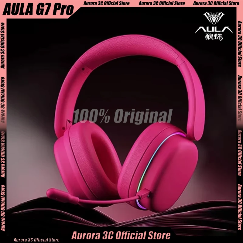 

AULA G7 Pro Headphone Tri Mode Bluetooth Low Latency High Quality Noise Reduction Headset Esports Gaming Earphones Custom Gifts