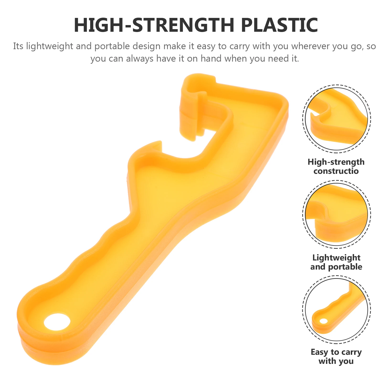 

2pcs Plastic Barrel Opener Wrench Bucket Lid Tool Openers Oil Gallon Can Remover Container Pool Accessories Water Sports