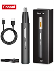 Cosoul Nose Hair Trimmer for Men Electric Nose Trimmer Rechargeable Nose Shaver Metal Nose Hair Removal