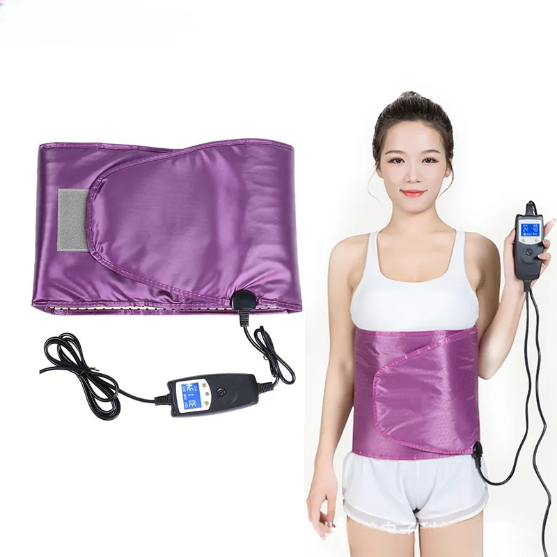 Electric Sauna Heating Tropical Thin Waist Warm Vibrator Weight Loss Beauty Far Infrared Abdominal Trimmer Back Relax Tool