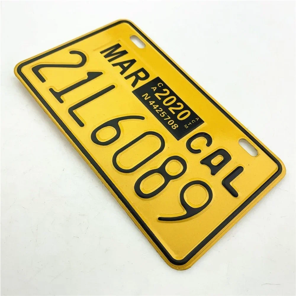 Marco de placa de matrícula de hierro de acero inoxidable grueso para motocicletas, juegos de placa de matrícula modificada para motocicletas