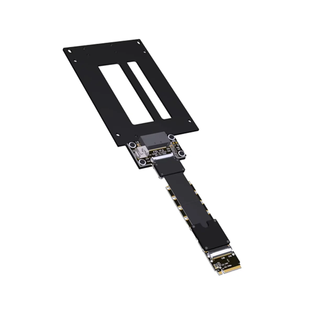 A49T F47SD M.2 NVMe a E1.S/E3.S Cable de extensión SSD PCIe 5,0 X4 SFF-TA-1002, alta velocidad 128G/Bps grado profesional 50cm