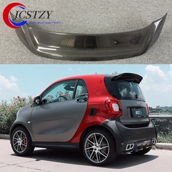 For Mercedes-Benz Smart Fortwo Fourfour 453 spoiler ABS carbon fiber primer color rear trunk boot fender spoiler