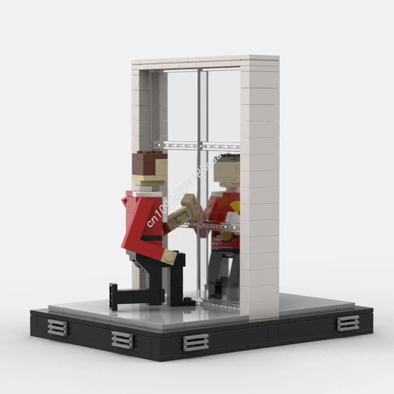 

277 деталей MOC: Диорама «Жертвоприношение Спока» из Star Trek II: Гнев Кхана, конструктор, модульные здания, рождественский подарок