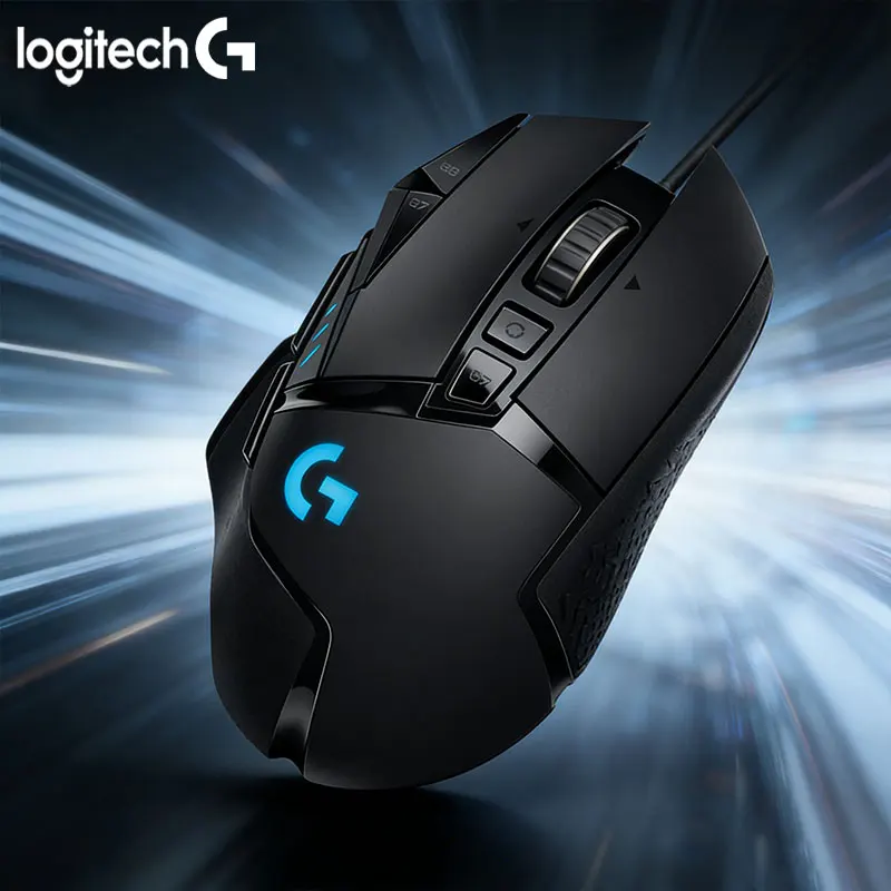 

Проводная игровая мышь Logitech G502HERO/G102/G203/G402 с RGB-подсветкой, высоким разрешением и точным позиционированием для PUBG и киберспорта