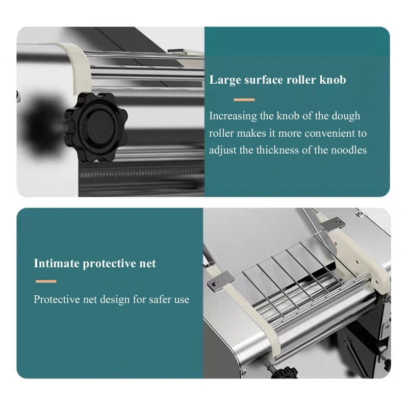 

Коммерческая электрическая машина для приготовления лапши из нержавеющей стали, многофункциональная тестораскаточная машина для пасты, 2200 Вт