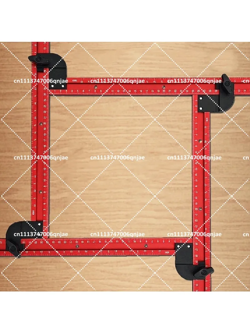 Adjustable Square Router Template Guide 59cm Router Jig for Trimming Milling Grooving Engraving Woodworking