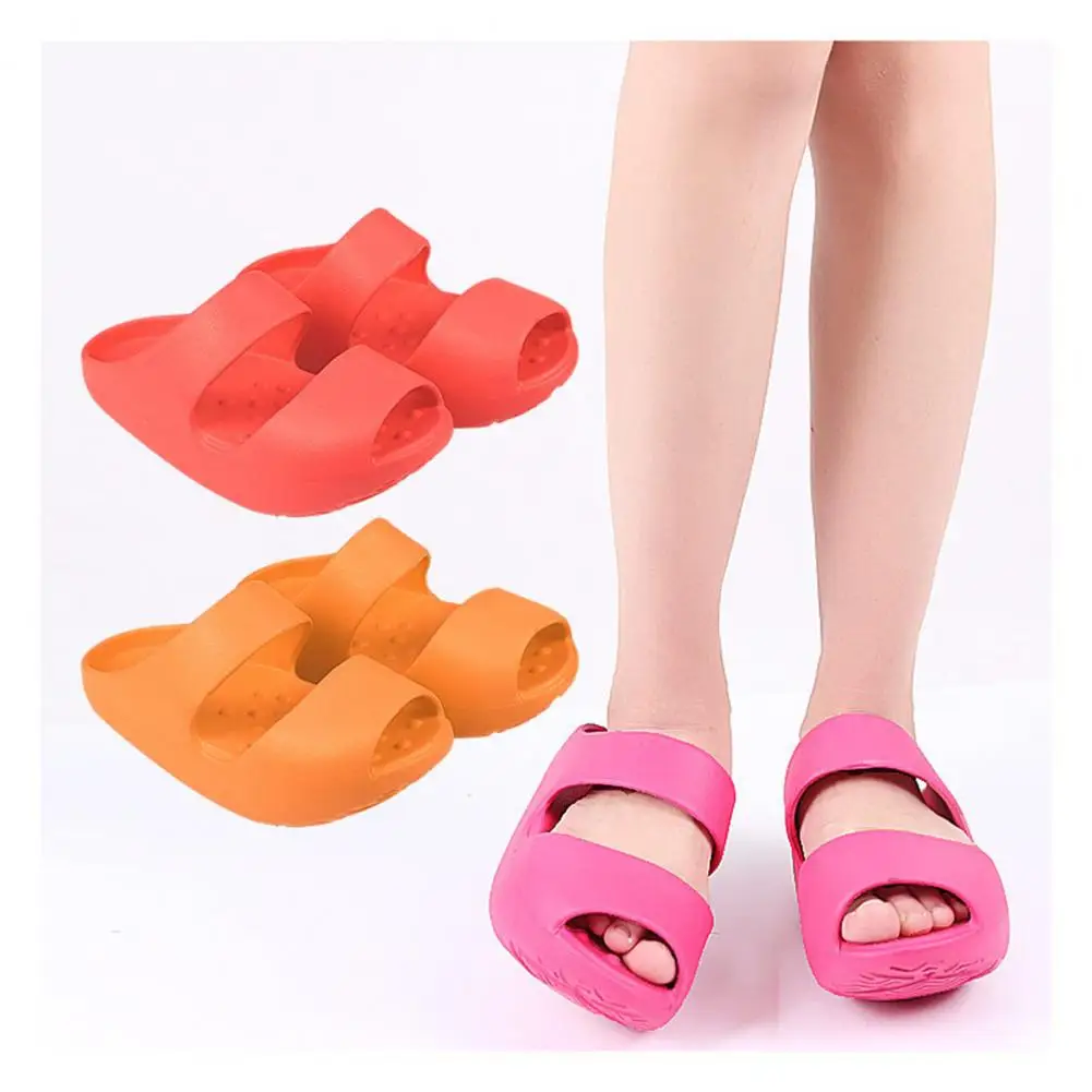 

1 Pair EVA Non-Slip Swing Slippers Wedge Sandals Sports Fitness Massage Shoes Accesorries