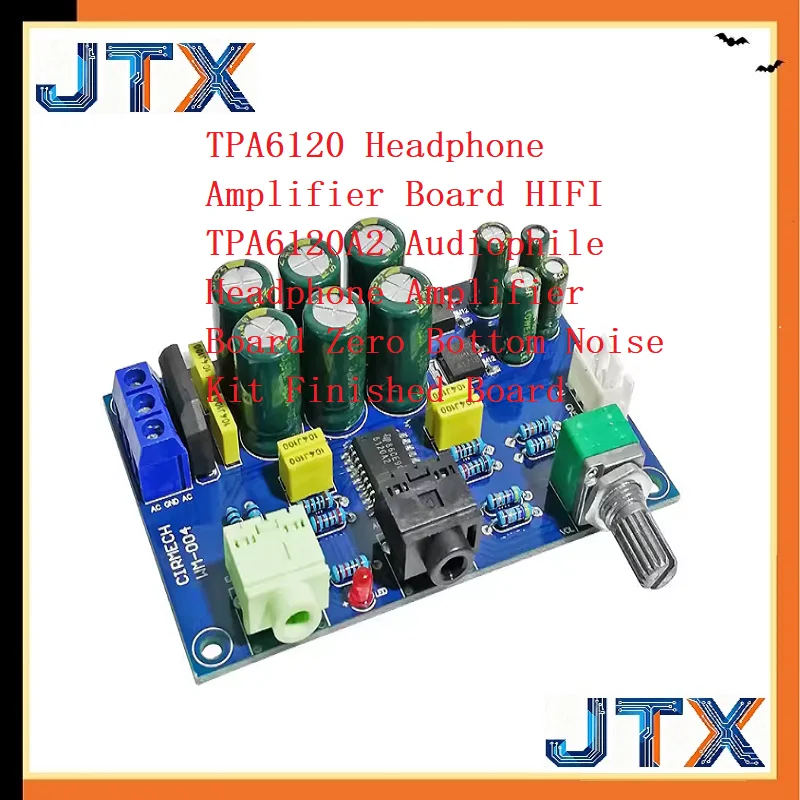 1PCS/LOT TPA6120 Headphone Amplifier Board HIFI TPA6120A2 Audiophile Headphone Amplifier Board Zero Bottom Noise Kit Finished B