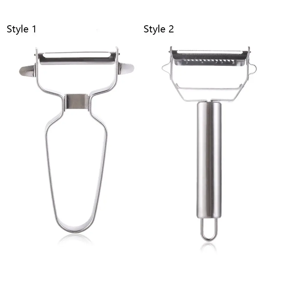 Stainless Steel Vegetables Fruit Tool Double Planing Potato Slicer Julienne Carrot Grater Cucumber Peeler