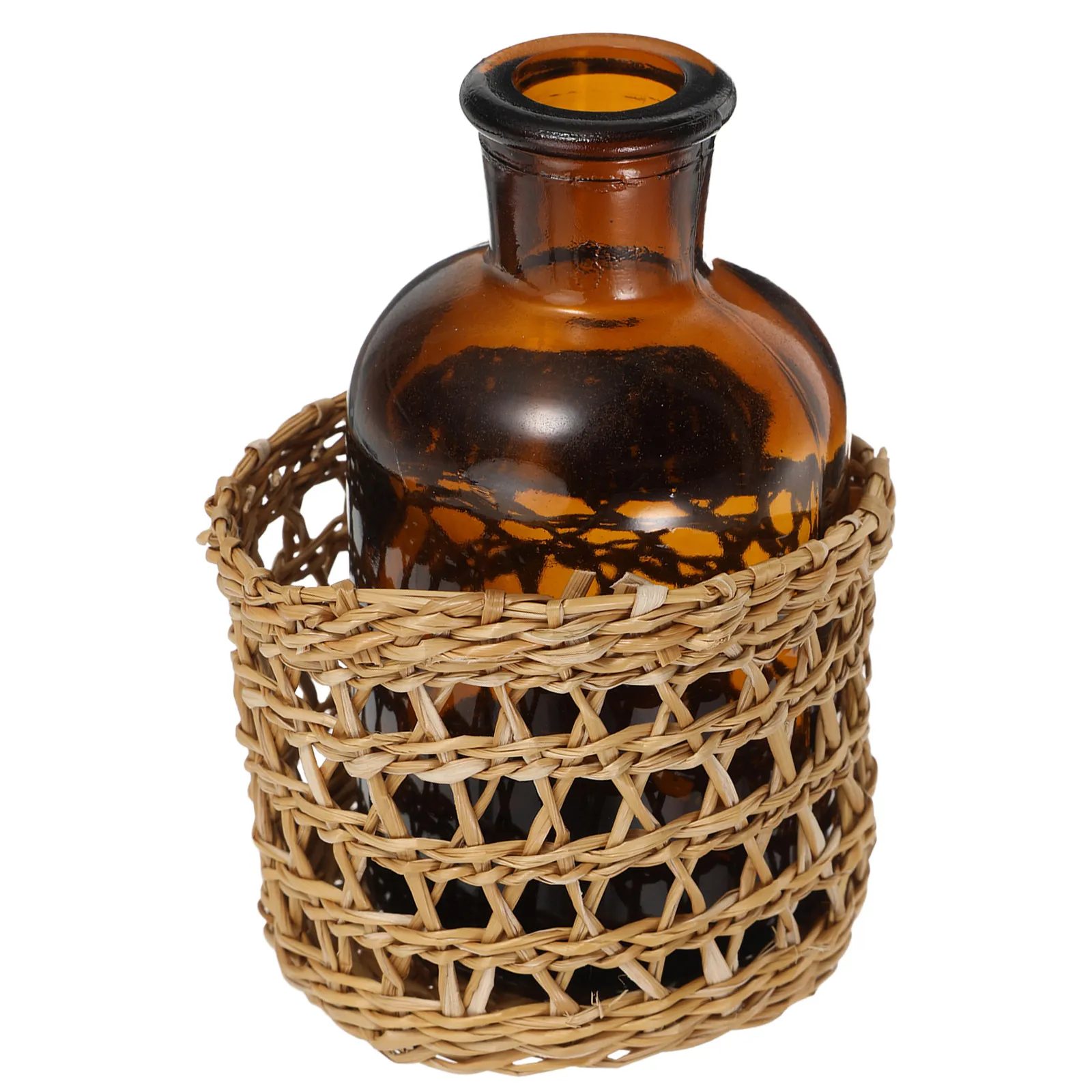 

Empty Refillable Glass Reed Diffuser Bottles Cylindrical Aromatherapy Jar Container for Essential Oils Scented Oil Holder Home