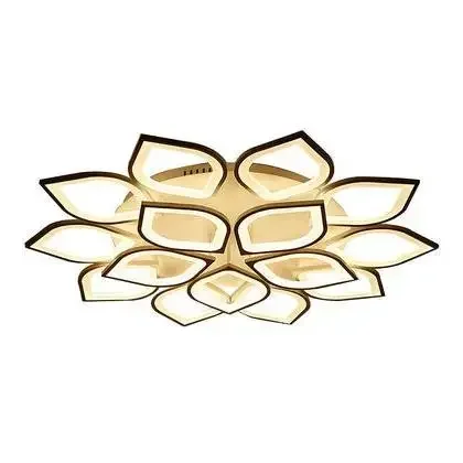 Led petal ceiling lamp living room simple modern creative personality art master bedroom flower shaped atmospheric lamps