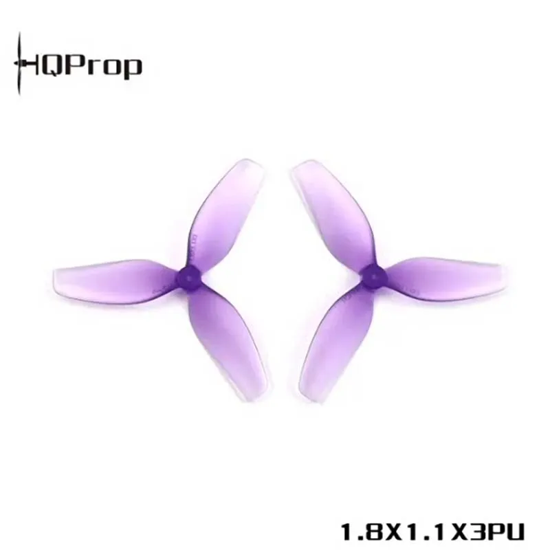 HQprop Ultra-Lightweight Whoop Propellers 1.8×1.1×3 (45 mm) (2 forward, 2 reverse) Ultra-Lightweight