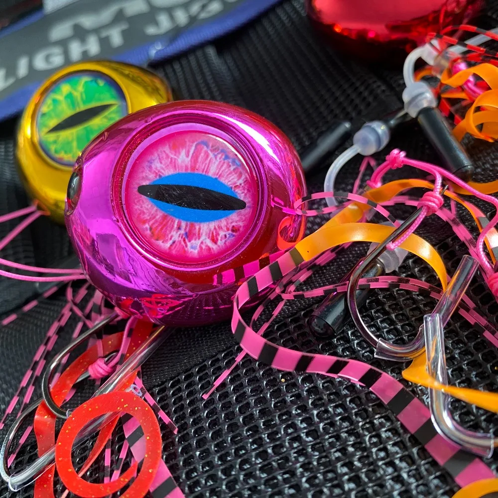 Kabura Slider Jig – Natürlicher Locken-Silikon-Streamer – Mehrere Gewichtsklassen 40g-200g – Verbesserte Aktion & Haltbarkeit für Salzwasser-Angeln – Detail 6