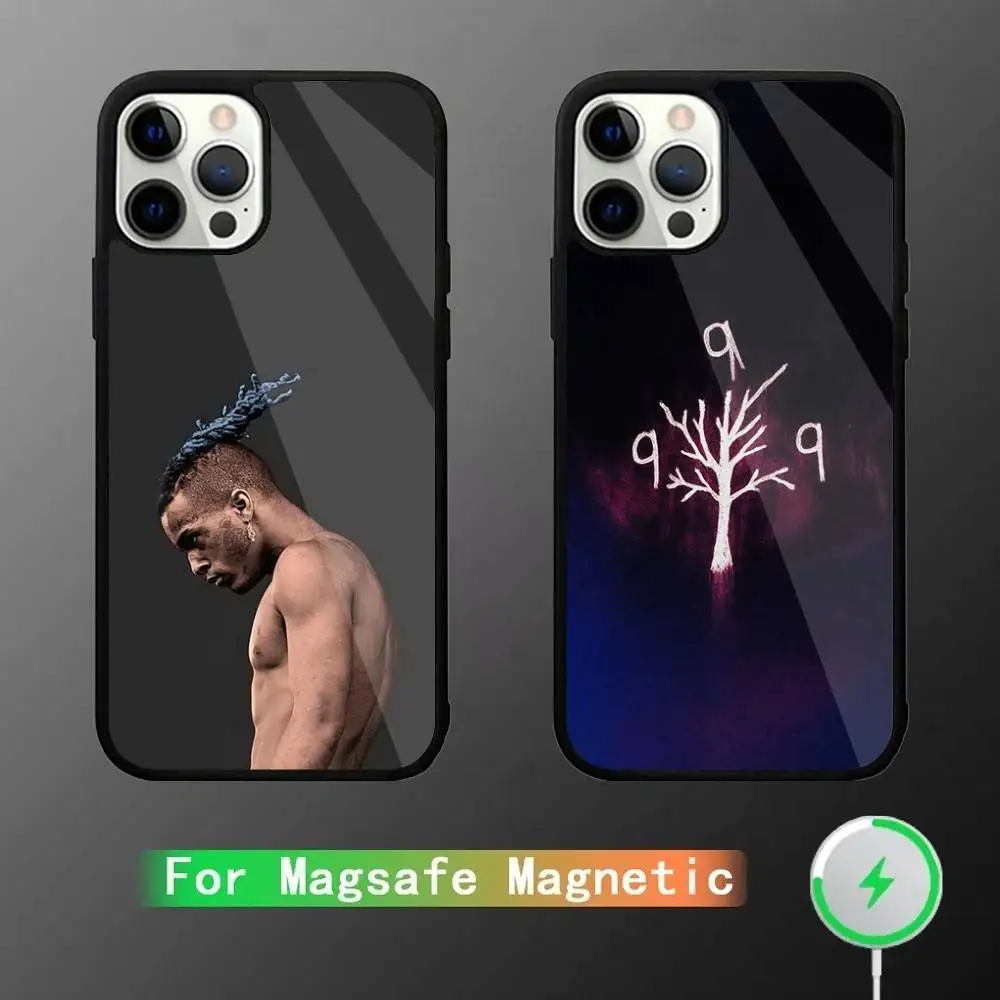 

Rapper X-XXXTentacionS Phone Case For iPhone 17,16,15,14,13,12,11,Pro,Max,Plus,Mini,SE4,E Magnetic Magsafe Wireless Charging