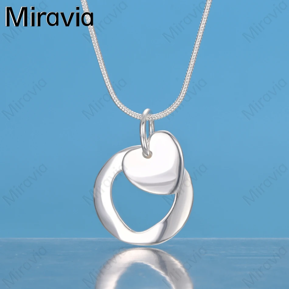 

Miravia 925 Sterling Silver Heart Pendant Necklace - A Unique And Versatile Gift For Women, Perfect For Any Occasion.