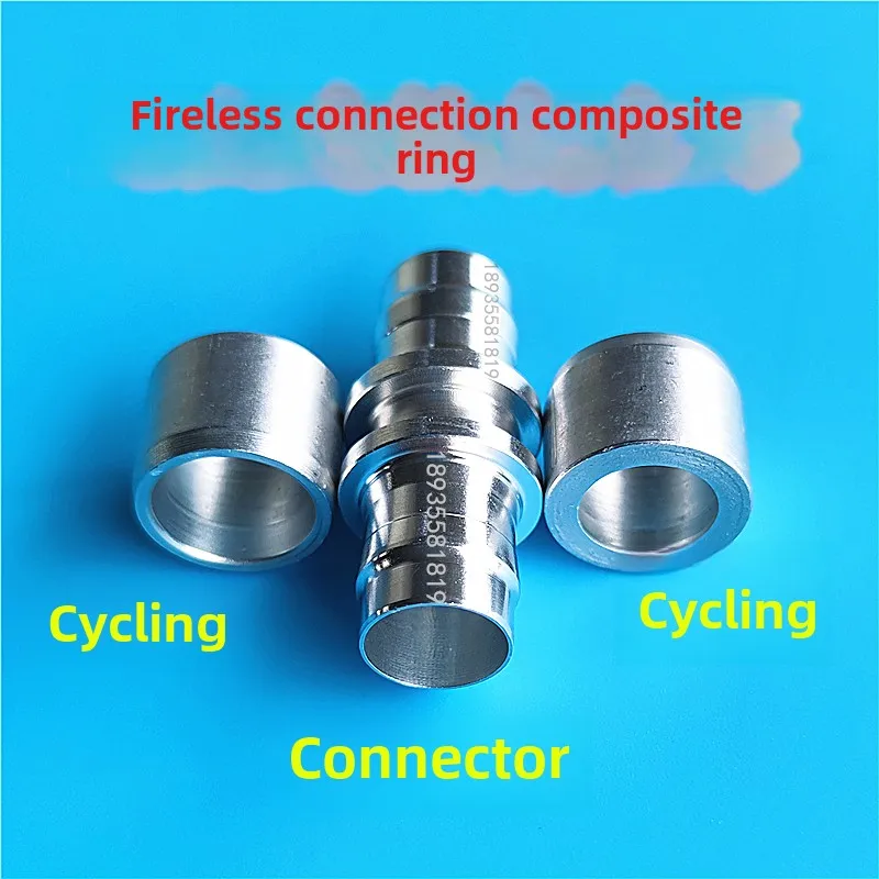 Junta de tubo de refrigeração, conexão sem fogo, anel composto, circular, cobre, alumínio, ferro, cabeça sem soldagem, 1 peça