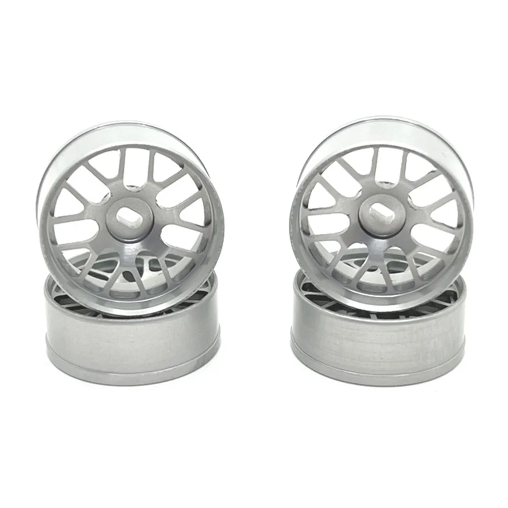 4Pcs Metal Wheel Rim Wheel Hub for Wltoys 284131 K969 K989 K999 P929 Mini-Z Mini-Q Mini-D 1/28 RC Car Upgrade Parts,3