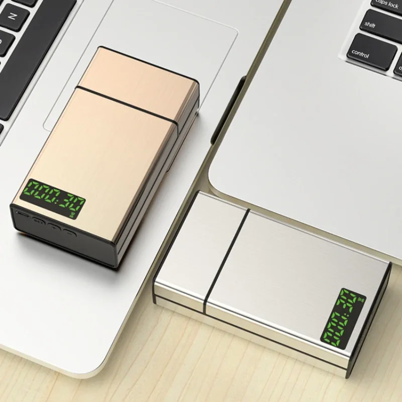 New Cigarette Pack Timing Aid Smoking Cessation Control Device USB Rechargeable LED Display Holds Cigarette Pack Gift for Men