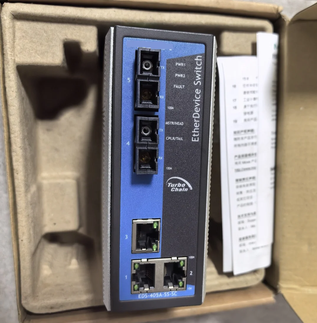

New Factory Sealed Industrial Ethernet Switch EDS-405A-SS-SC