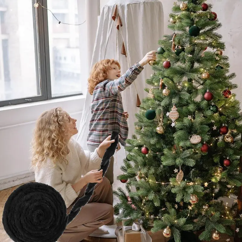 クリスマスファブリックリボン,花輪,クリスマストリム,バッグ,コスチューム,木のマントルピース用の白いファブリックロール