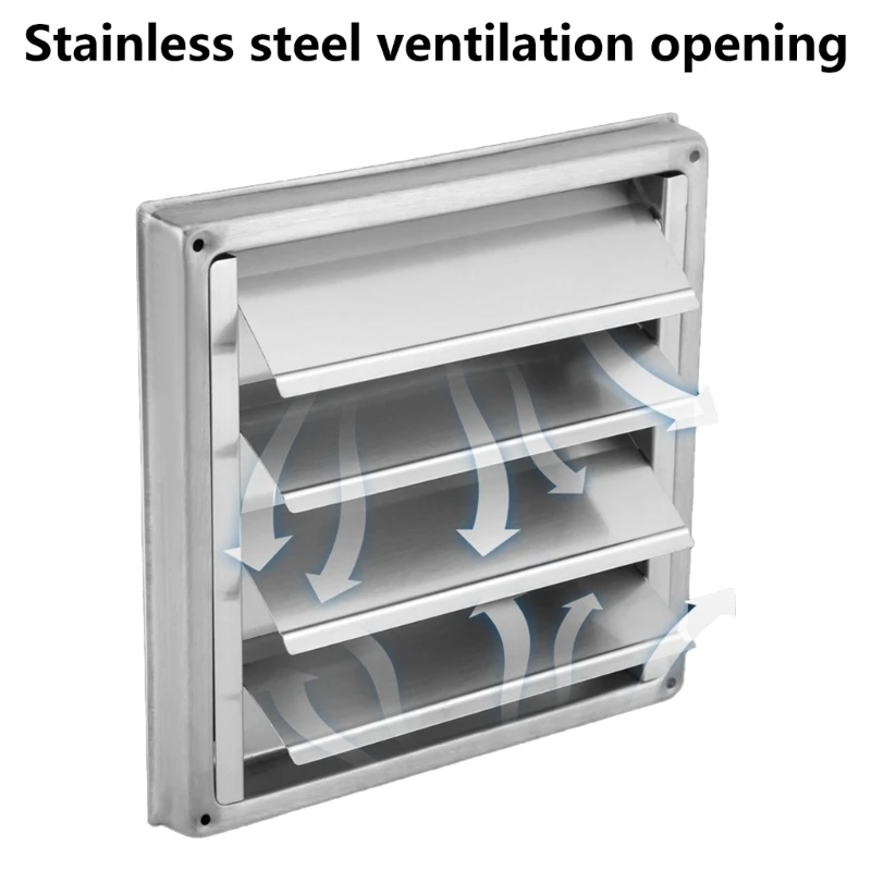 Aluminum Louvered Vent Contemporary Air Outlet Cover for Household Air Exhaust