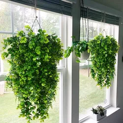 1pc Hot sales Artificial Plastic Plants fern Vine Christmas Wreath Wedding arch party Home Sill garden Wall Diy Room Decorations