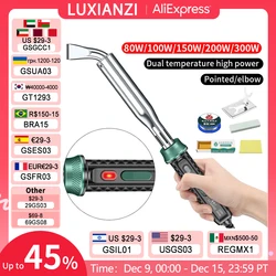 LUXIANZI Electric Solder Iron High Power 220V External Heat Adjustable Temperature Welding Pen Repair Tool With Indicator Light