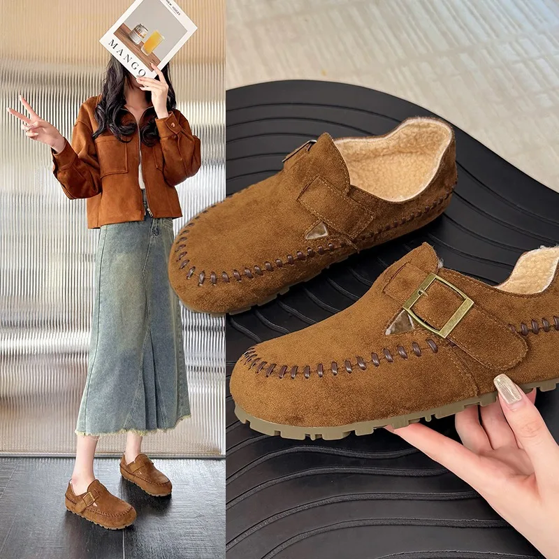 

Женские нишевые туфли в стиле ретро, осень 2022, новые универсальные туфли без шнуровки на мягкой подошве с кисточками, ленивые одинарные туфли