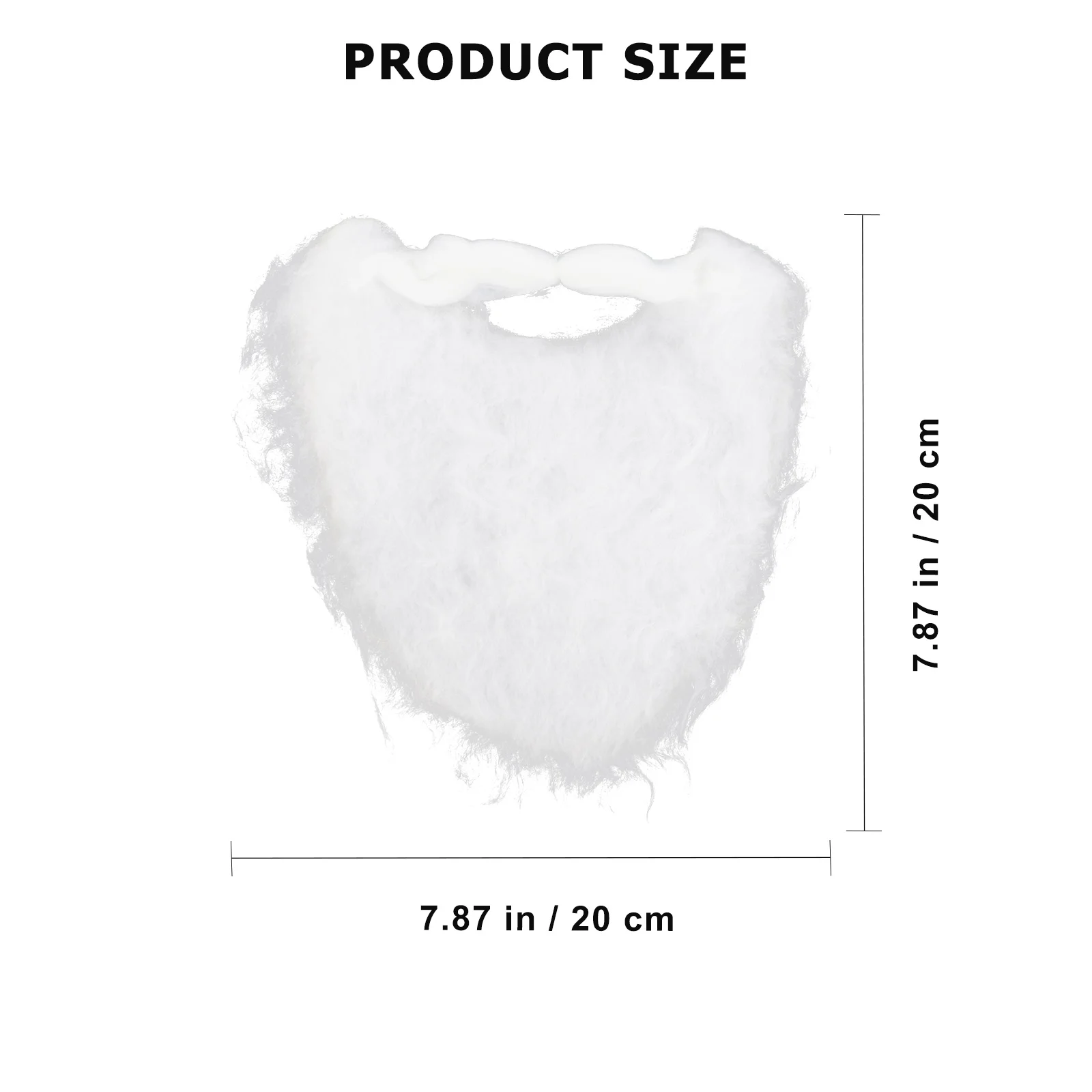

6Pcs Santa Cosplay Beard Soft Flannel Fake Mustache for Christmas Party Costume Decoration Reusable Comfortable Fit All Day Wear